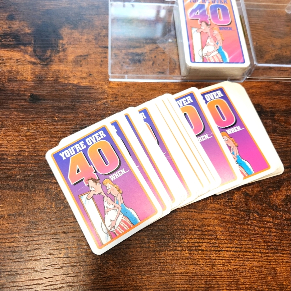 You're Over 40 When... Card Game 1988